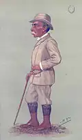 Dessin représentant Alfred Austin, dans le Vanity Fair du 20 février 1896.