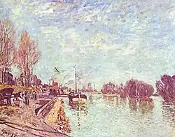 La Seine près de Suresnes de Alfred Sisley, 1879.