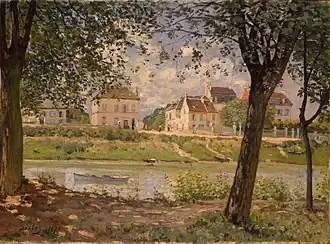 Villeneuve-la-Garenne par Alfred Sisley, 1872, musée de l’Ermitage
