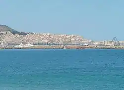 Vue du centre d'Alger depuis la mer.