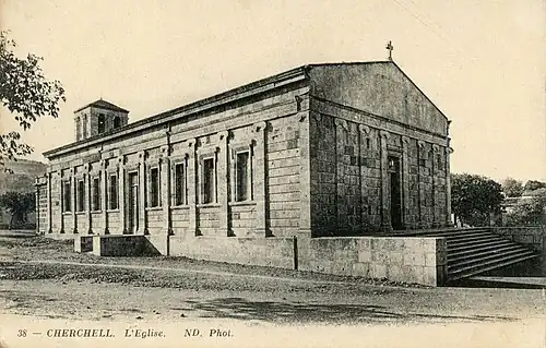 Prise du côté ouest de l'église, par les frères Neurdein (ND. Phot).