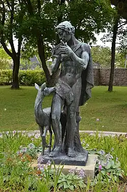 Pâtre avec une biche, 1937, Alice Nordin.