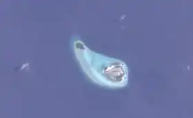 Photo satellitaire d'Alifushi.
