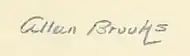 signature d'Allan Brooks