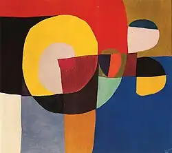 Alleluia, 1966. Huile sur panneau, 200 x 200 cm.