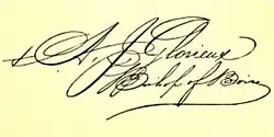 Signature de Alphonse Glorieux