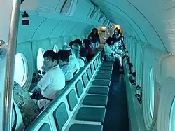 Intérieur d'un Atlantis de la société Atlantis submarines en 2008.