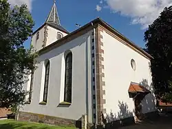 église par derrière