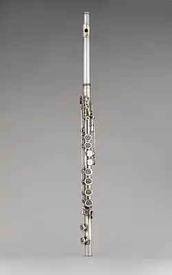 Flûte alto, fabriqué par Boehm & Mendler (vers 1880).