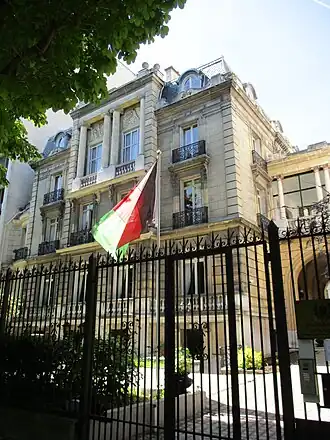 Vue de la mission diplomatique