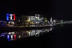 Amiens quai Bélu de nuit.