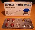 Boîte de Laroxyl de chez Roche de 50&nbsp;mg.