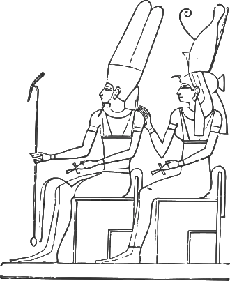 Amon et la déesse Mout.