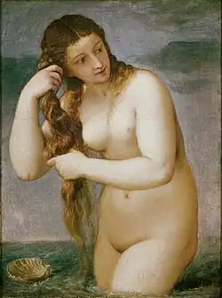 Vénus anadyomène, Titien, 1525