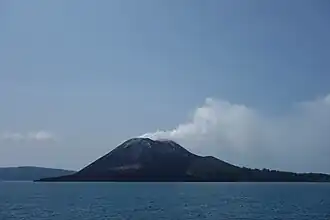 L'Anak Krakatau, le 20 octobre 2013.