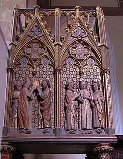 Châsse de sainte Richarde (XIVe&nbsp;siècle-XIXe&nbsp;siècle), face nord.