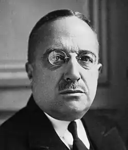 Le président du Conseil André Tardieu