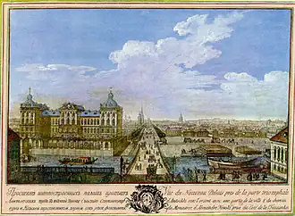 Pont et palais Anitchkov en 1753.