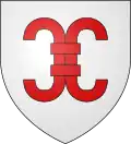 D'argent à l'anille de gueules.
