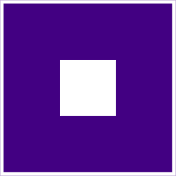 Évolution de la construction du tapis de Sierpiński.