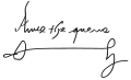 Signature de Anne Boleyn