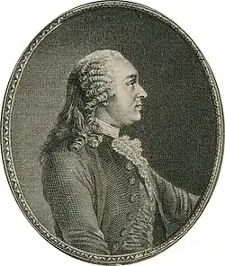 portrait d'Anne Robert Jacques Turgot réalisé par Charles Dupin le jeune au XVIIIe siècle