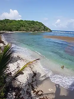 Vue de Anse Patate en juillet 2023