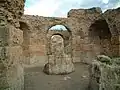 Aperçu des fondations des thermes.