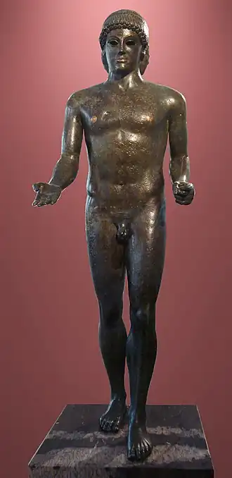 Apollon de Piombino. Vers 125-100. Bronze, H. 1,16&nbsp;m. Louvre