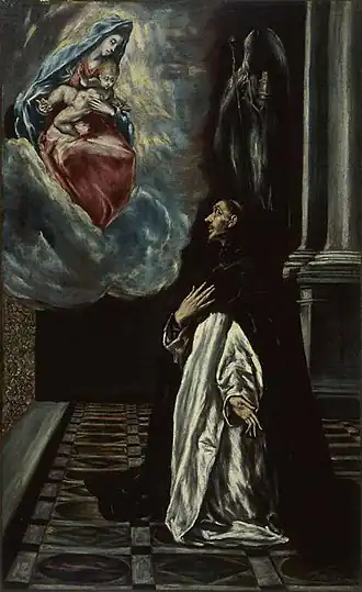 L'Apparition de la Vierge à saint Hyacinthe, Le Greco, vers 1605-1610