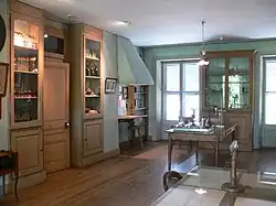 Son laboratoire dans sa maison d'Arbois