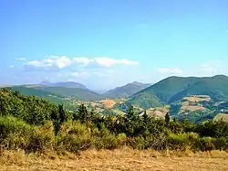 Arcevia, vue de Monte Croce.