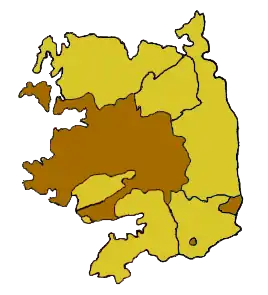 Situation de l'archidiocèse au sein de la province ecclésiastique de Tuam.