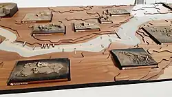 Maquette de la vallée du Nil.