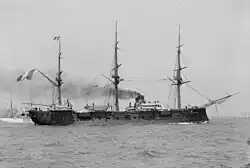 Le croiseur de première classe Aréthuse (1885-1899).