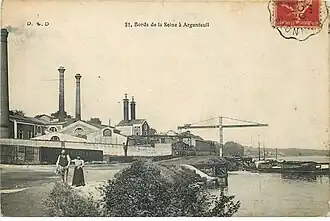 Usines sur les bords de Seine.