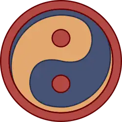 insigne montrant le taiji