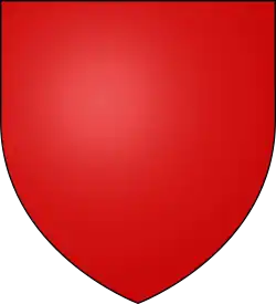 Albret : de gueules plain