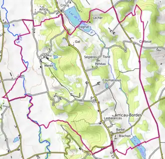 Carte topographique.