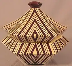 Pavel Janák : boîte en céramique, vers 1920