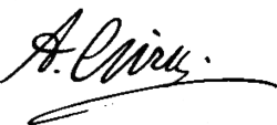 signature d'Arthur Giry