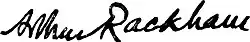 signature d'Arthur Rackham