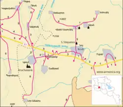 Situation d'Aruchavank.