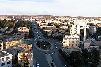 Panorama de la capitale érythréenne.