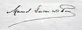 Signature de Manuel Deodoro da Fonseca