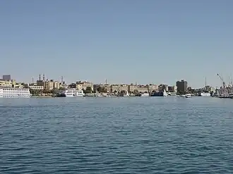 Assouan, vue du Nil.