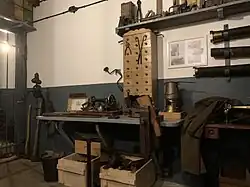 Atelier salle des citernes.