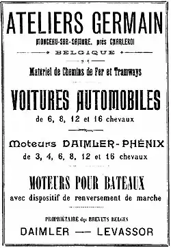 Ateliers Germain (1900).