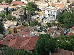 Quartier de Pláka, tour des Vents et mosquée Fethiye
