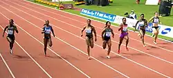 Athletissima 2012, 100 mètres féminin
